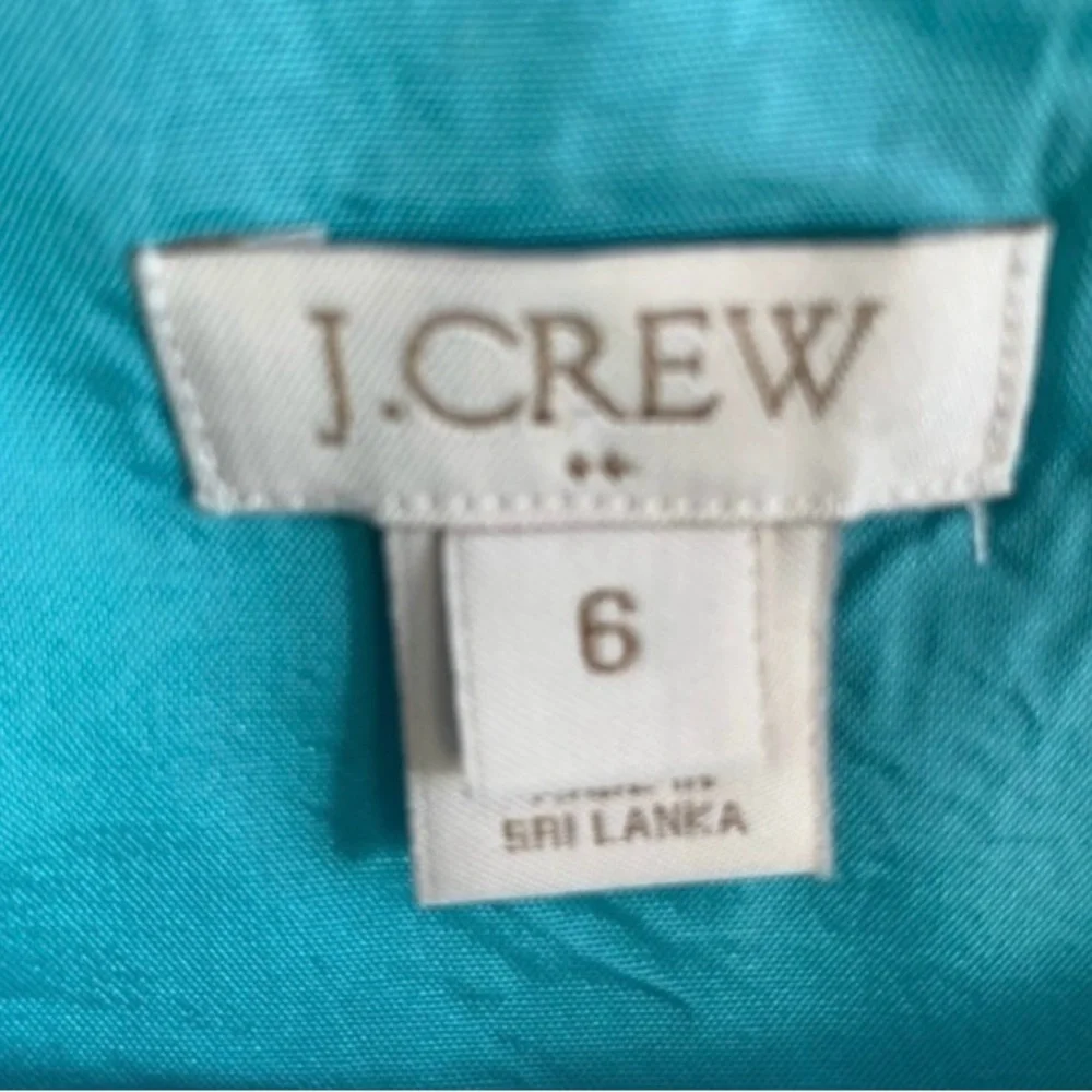 J.Crew Turquoise Dress Sz 6 - Picture 4 of 4